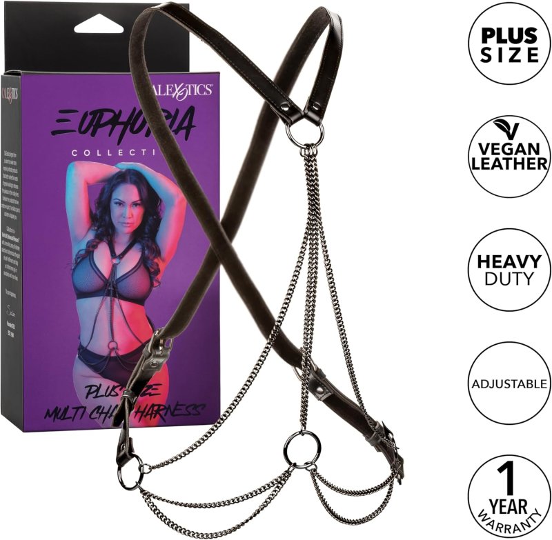 Euphoria Collection Plus Size Multi Chain Harness