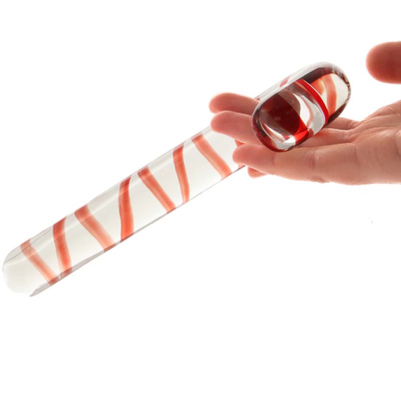 Glas Candy Cane Dream 7.5" Dildo