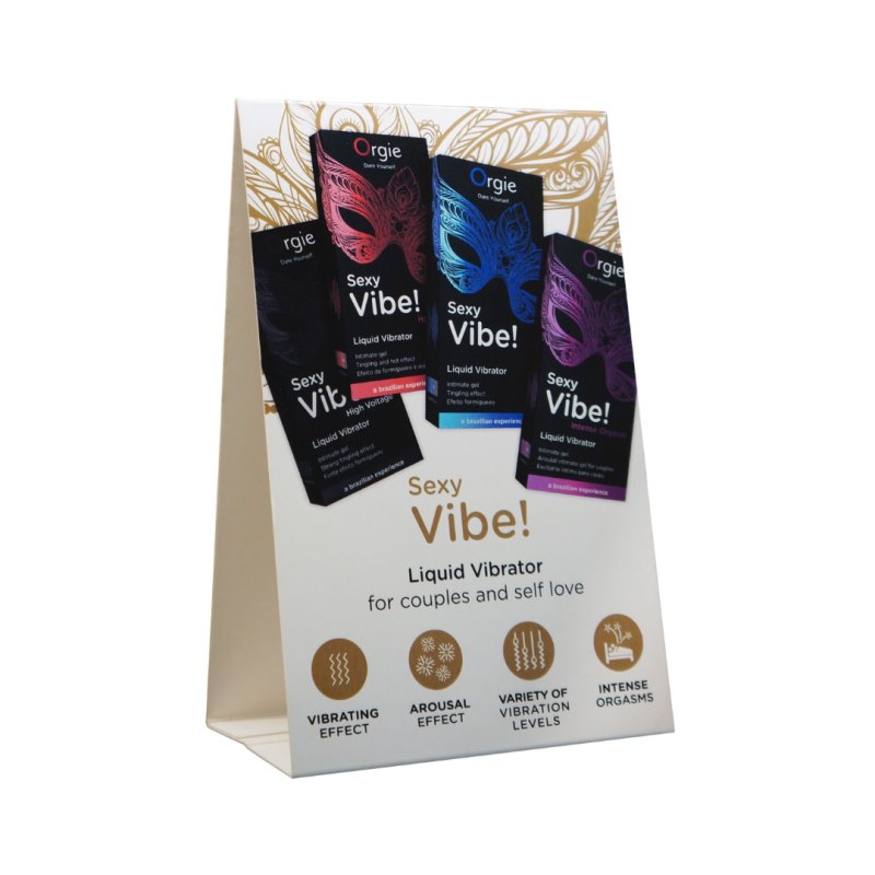 Orgie Dual/Sexy Vibe Fold Up Display - Just for you desires