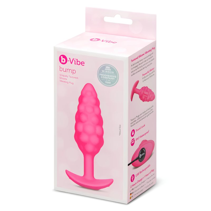 b-Vibe Bump Texture Plug - Pink