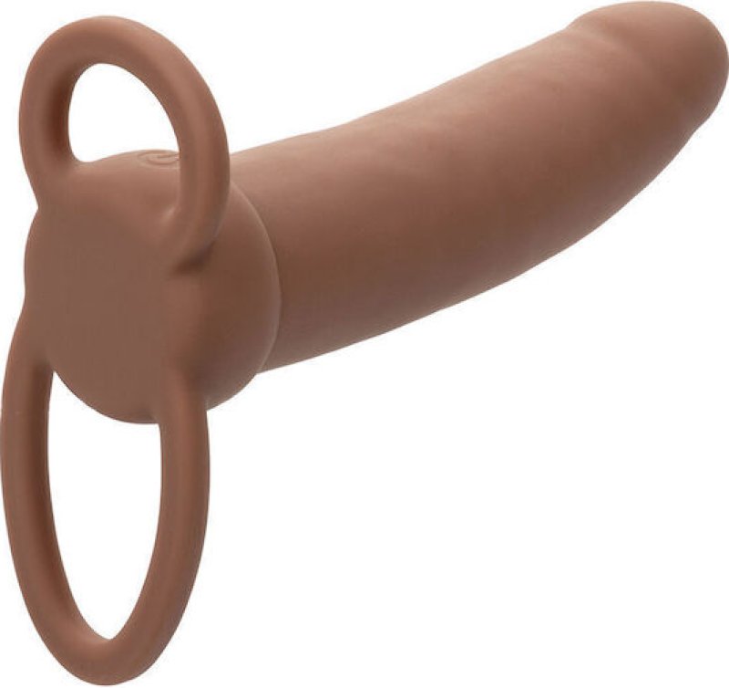 Performance Maxx Rechargeable Thick Dual Penetrator 5" - Brown