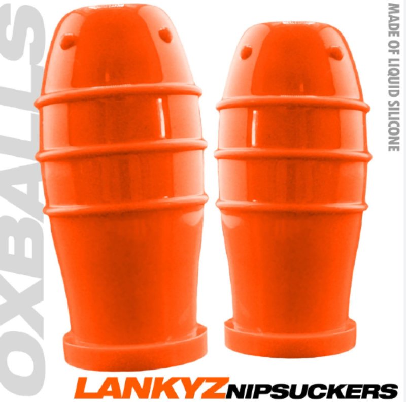 OXBALLS LANKYZ silicone nipsuckers ORANGE - Just for you desires