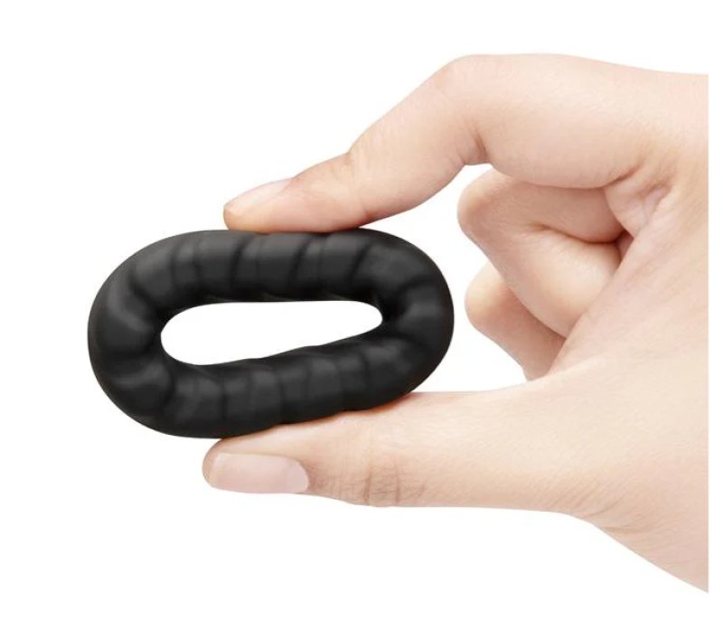 b-Vibe Flex Ring Tread - Silicone Cock Ring - Just for you desires