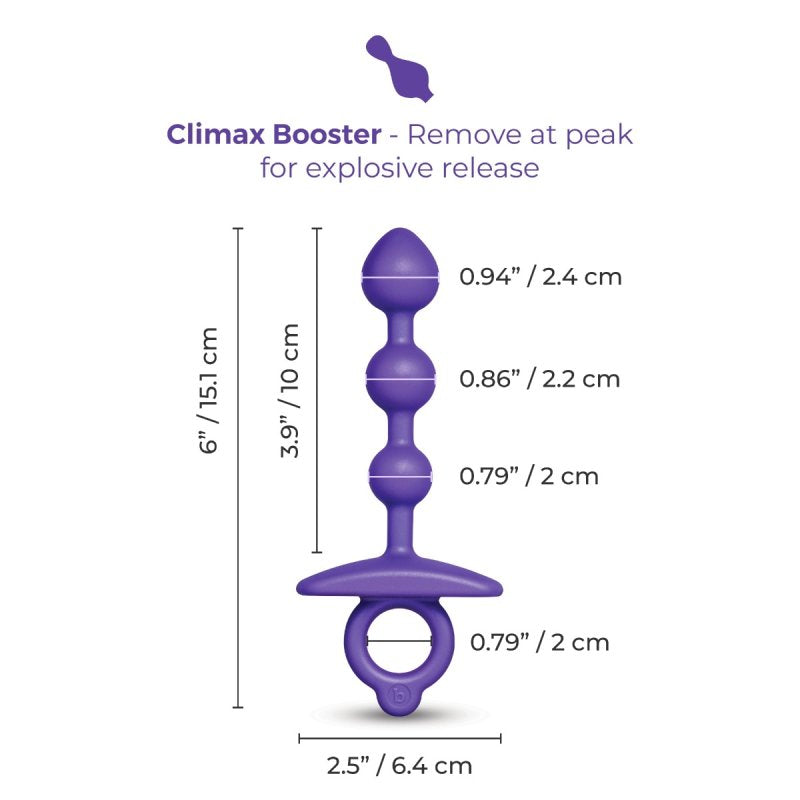 b-Vibe Butties Zip Silicone Anal Bead