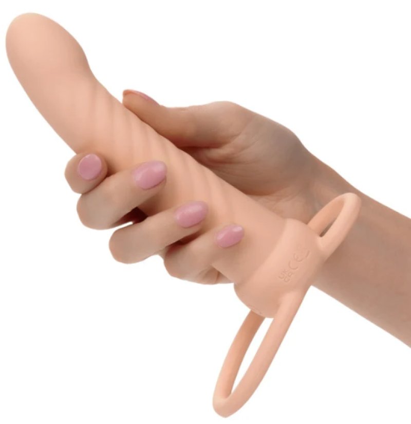 Performance Maxx Rechargeable Ribbed Dual Penetrator - Ivory