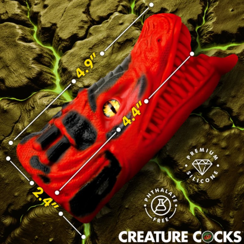 Creature Cocks Dragon Tamer Silicone Stroker - Red