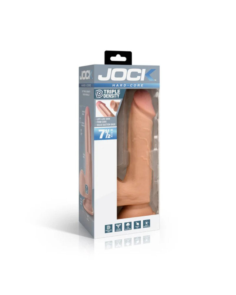 JOCK Hard-Core 7.5" Triple Density Dildo with Balls - Just for you desires