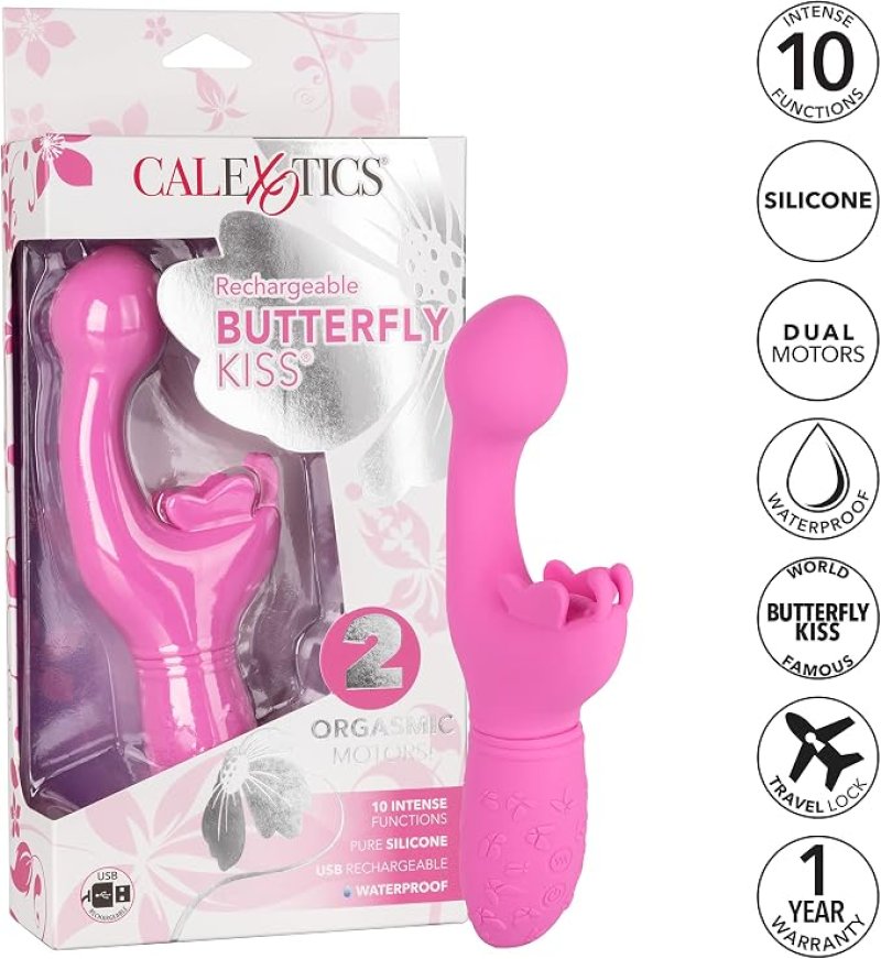 Butterfly Kiss Rechargeable - Pink