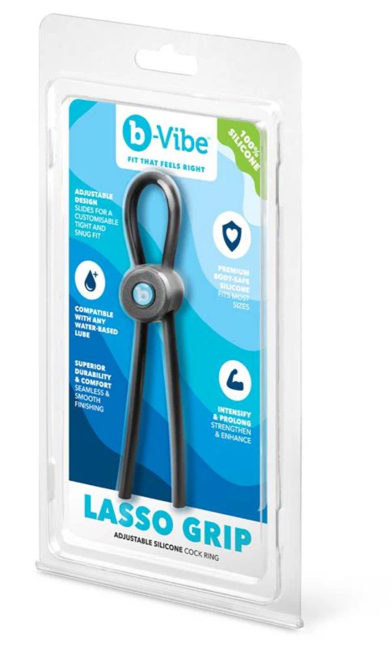 b-Vibe Lasso Grip - Fully Adjustable Silicone Cock Ring