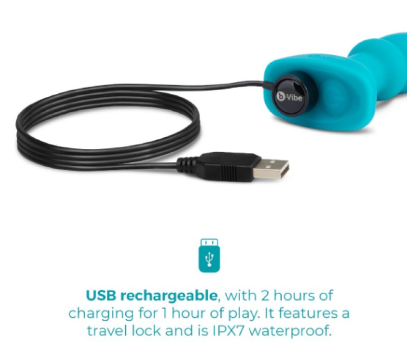 b-Vibe Remote Control Rimming P-Spot Plug - Just for you desires