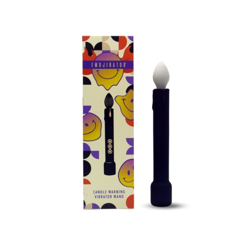 CANDLE WARMING VIBRATOR WAND EMOJIBATOR****