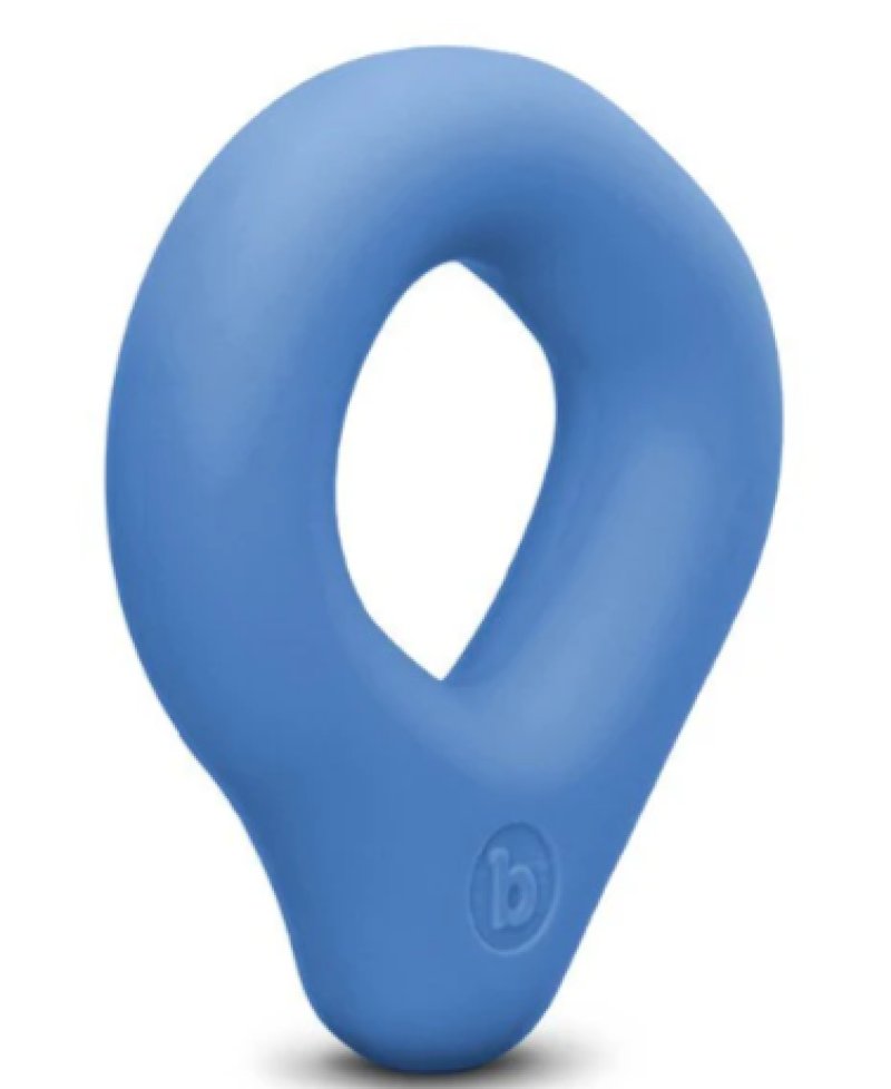 b-Vibe Flex Ring Drip - Silicone Cock Ring - Blue - Just for you desires