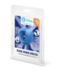 b-Vibe Flex Ring Delta - Silicone Cock Ring - Blue