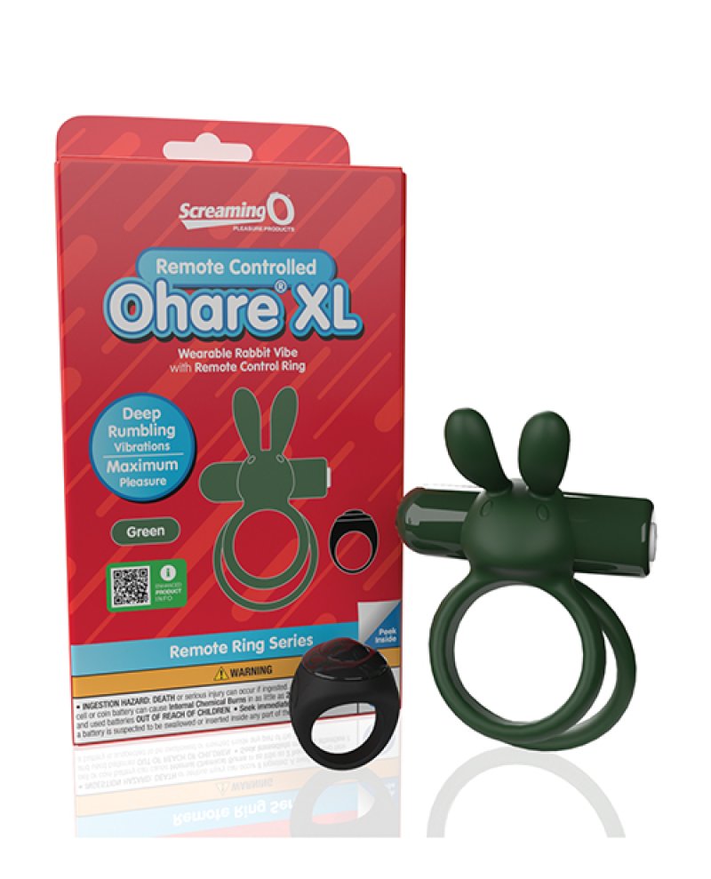 Screaming O Remote Controlled Ohare XL Vibrating Ring - Green****
