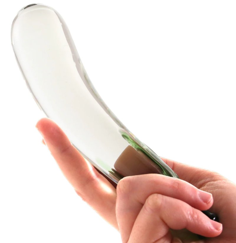 Glas Eggplant Ecstasy 7.25" Dildo - Just for you desires