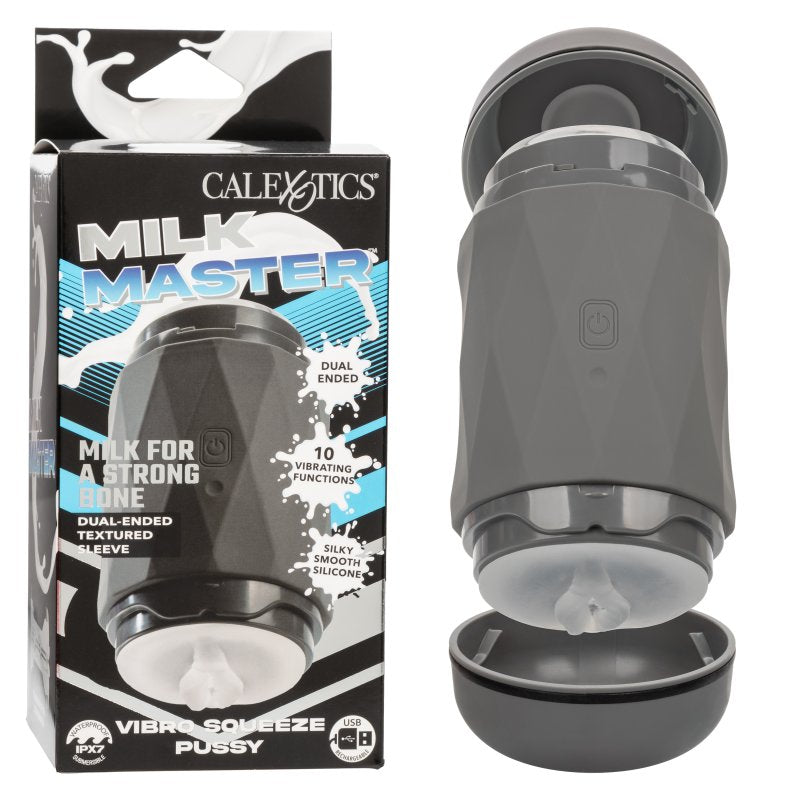 Milk Master Vibro Squeeze Pussy Stroker