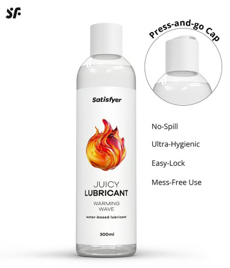 Satisfyer Juicy Lubricant, 300ml (water) Warm Wave