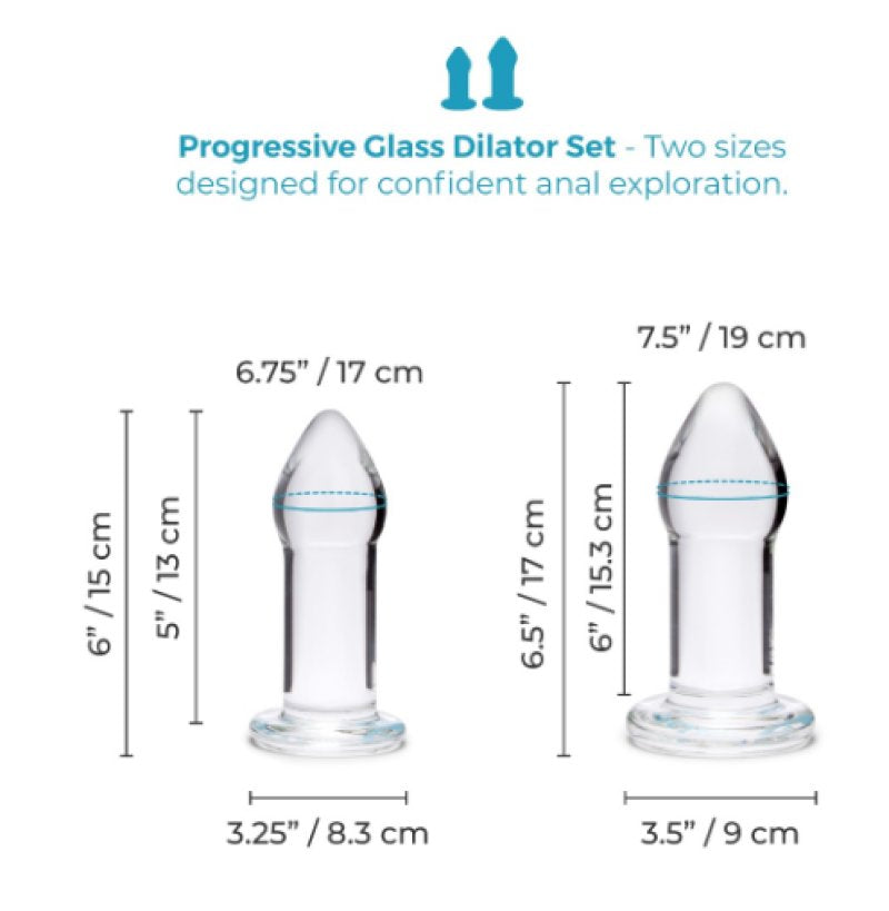 b-Vibe Intermediate Glass Dilator Set - Just for you desires