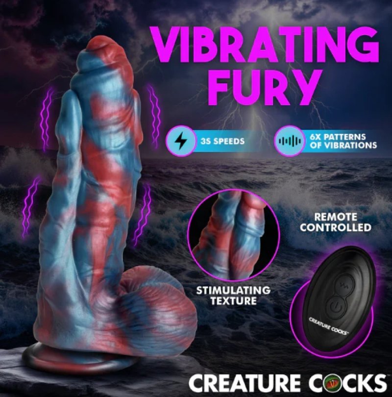 Creature Cocks Hydra X Vibrating Silicone Dildo