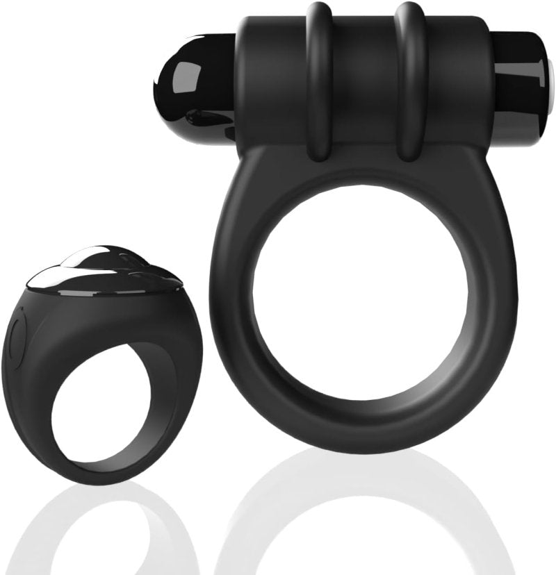 Screaming O Remote Controlled Switch Vibrating Ring - Black - Just for you desires