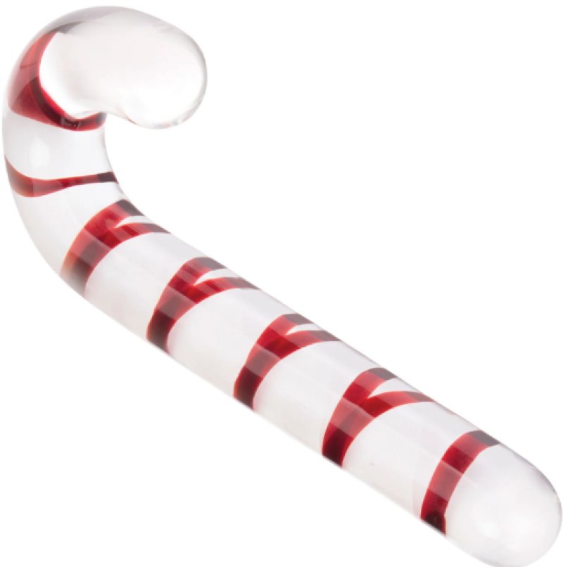 Glas Candy Cane Dream 7.5" Dildo