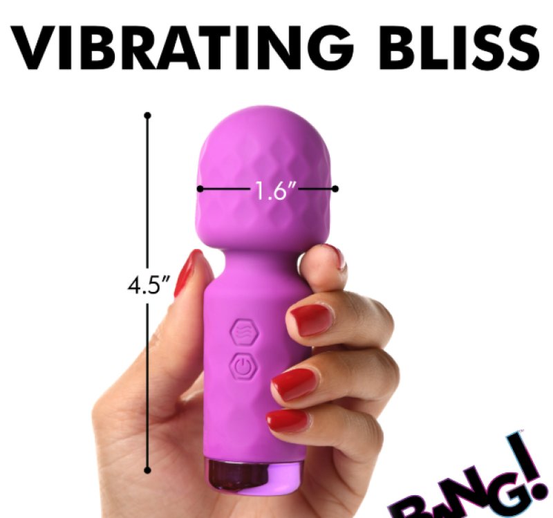 BANG! 10X Mini Silicone Wand - Purple - Just for you desires