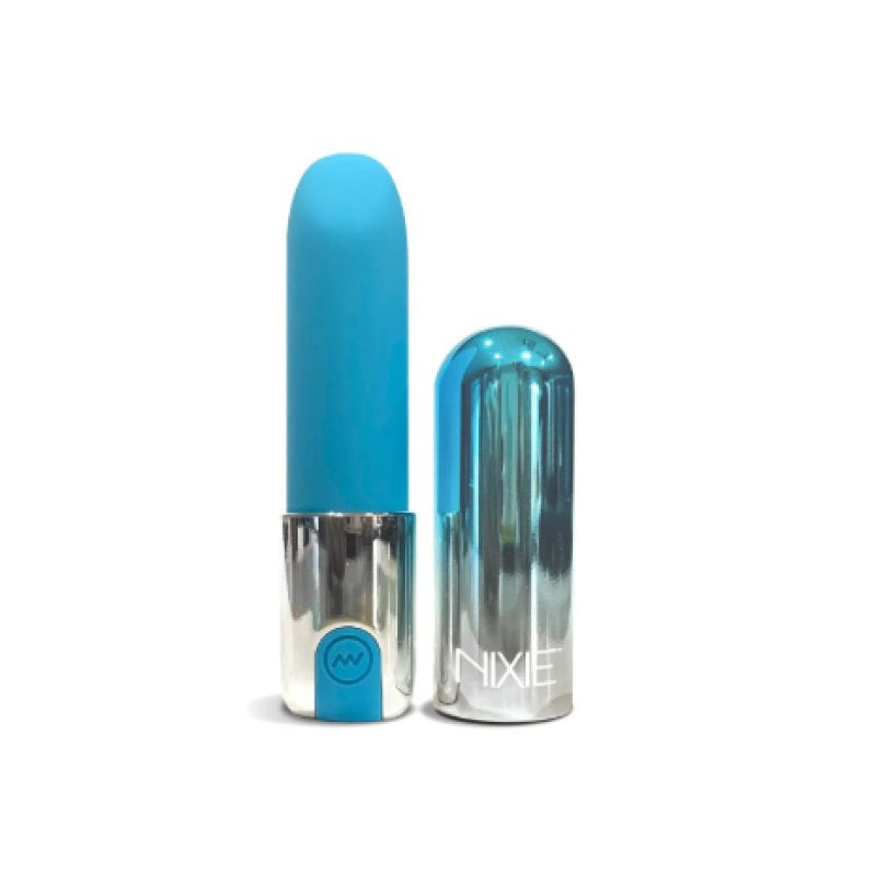 NIXIE Smooch Rechargeable Lipstick Vibrator, Blue Ombre**** - Just for you desires