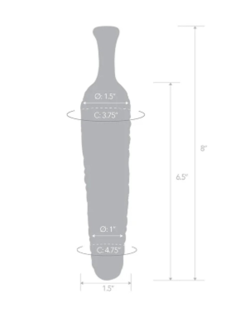 Glas Cornstar 8" Dildo