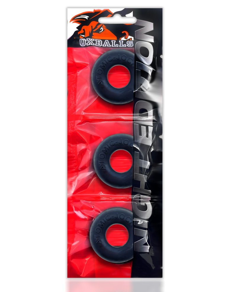 OXBALLS RINGER 3-pack cockring plus+SILICONE™ special edition NIGHT