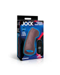 JOCK Vibrating Silicone Penis Sleeve - Dark