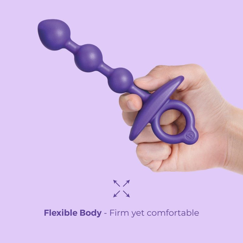 b-Vibe Butties Zip Silicone Anal Bead