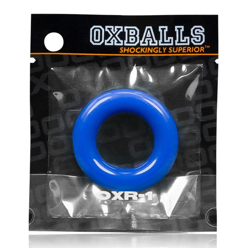 OXBALLS POLICE BLUE COCK RING PROMO - Just for you desires