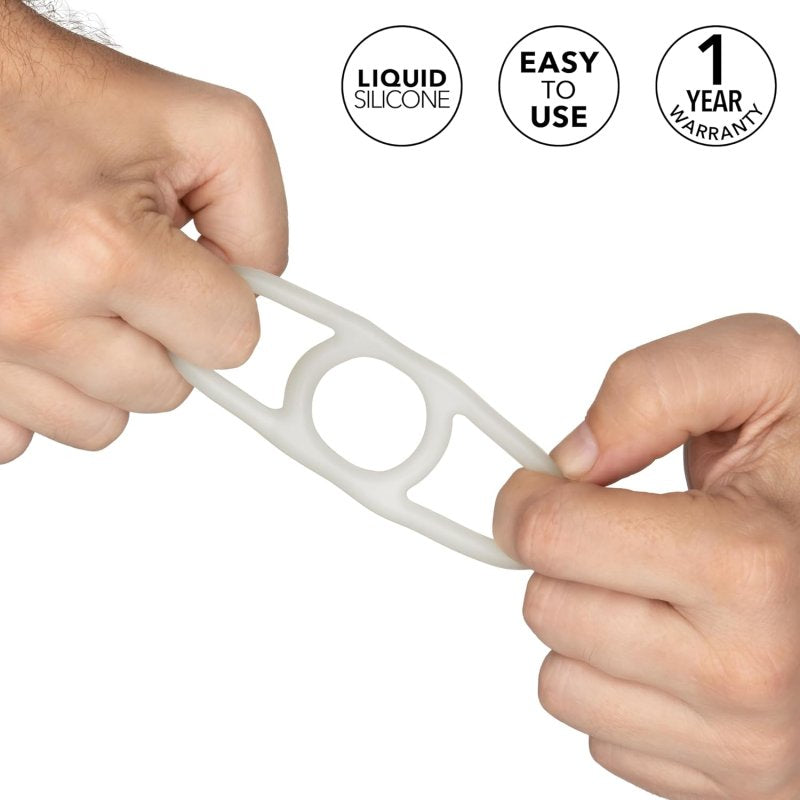 Alpha Liquid Silicone Commander Ring - Natural - Just for you desires