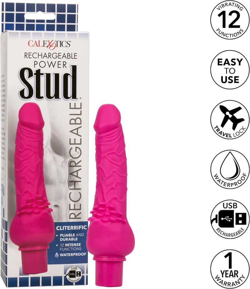 Power Stud Cliterrific Rechargeable - Pink****
