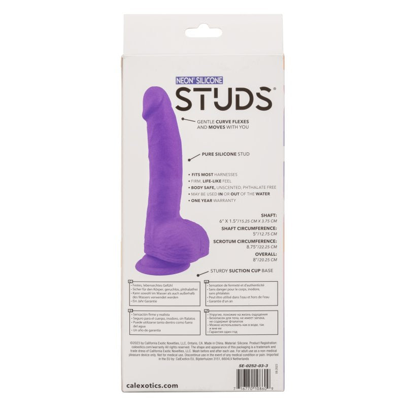 Neon® Silicone Studs® 6"/15.25 cm - Purple - Just for you desires