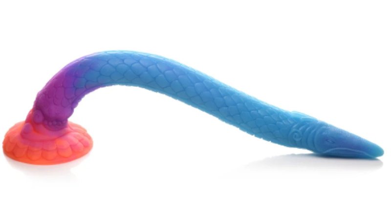 Creature Cocks Makara Glow-in-the-Dark Silicone Snake Dildo - Just for you desires