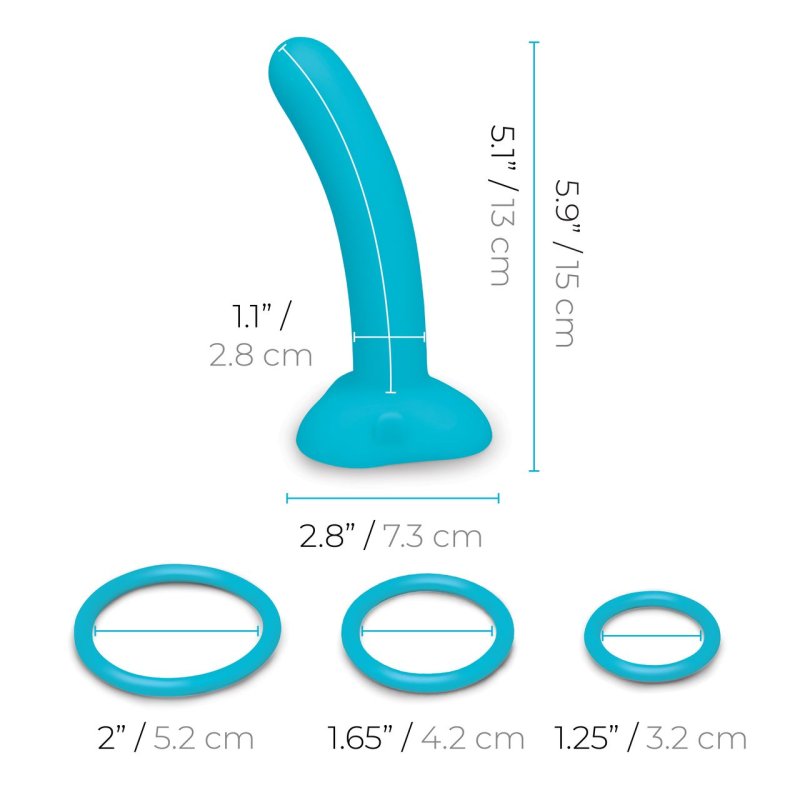 b-Vibe Everybody Strap-On Harness Set With 6” Silicone Dildo Peg - Just for you desires