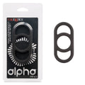 Alpha Liquid Silicone Commander Ring - Black - Just for you desires