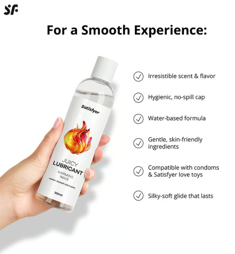 Satisfyer Juicy Lubricant, 300ml (water) Warm Wave