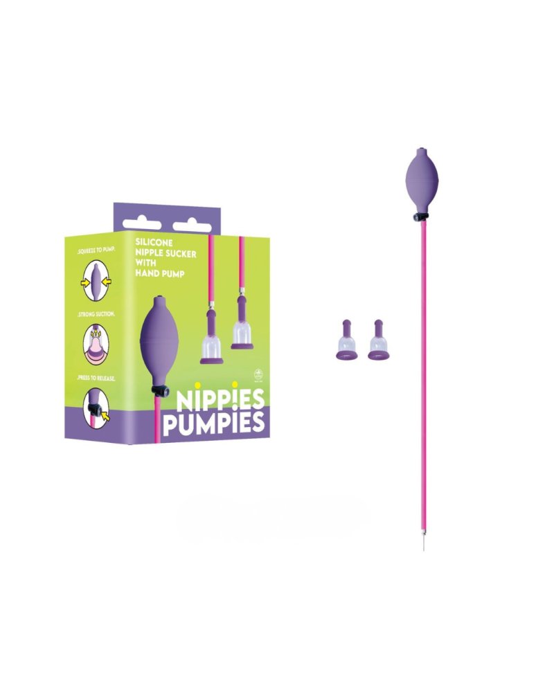 NIPPIES PUMPIES NIPPER SUCKERS WITH MANUAL PUMP - Just for you desires