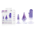 GLITZY TRAINER 3 IN 1 DONG MIXED SET - PURPLE - Just for you desires