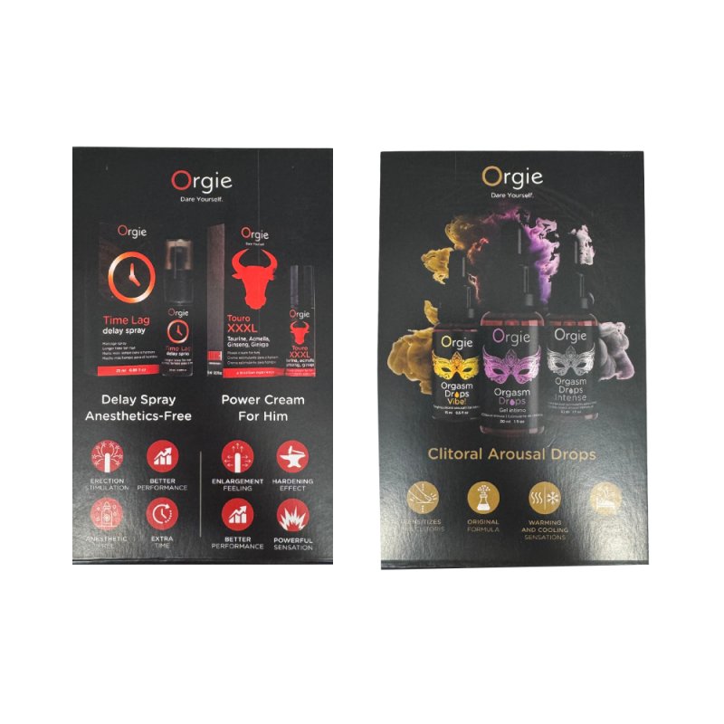 Orgie Touro XXXL/Orgasm Drops Fold Up Display - Just for you desires
