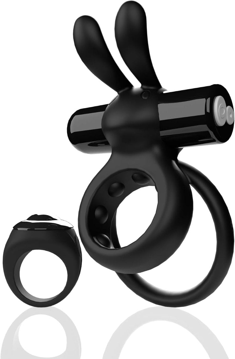 Screaming O Remote Controlled Ohare Vibrating Ring - Black