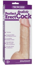 Vac-U-Lock Attachment - Perfect Realistic Erect Cock 7"****