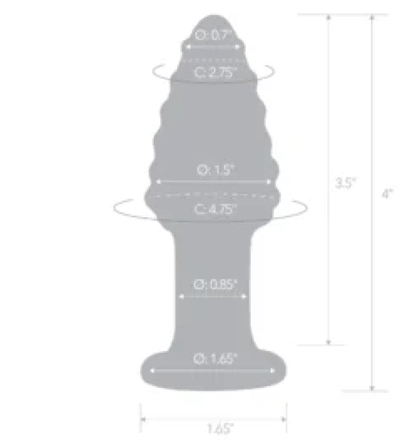 Glas Cornstar 4" Butt Plug