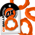 OXBALLS SPINNER single silicone ring ORANGE