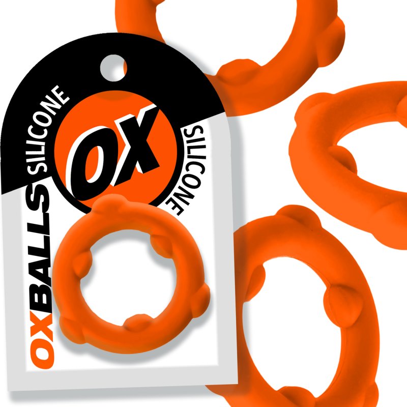 OXBALLS SPINNER single silicone ring ORANGE