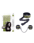 NAUGHTY MOMENT COLLAR WITH HAND CUFFS GREEN - Just for you desires