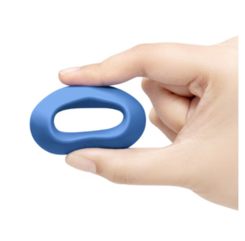 b-Vibe Flex Ring Delta - Silicone Cock Ring - Blue
