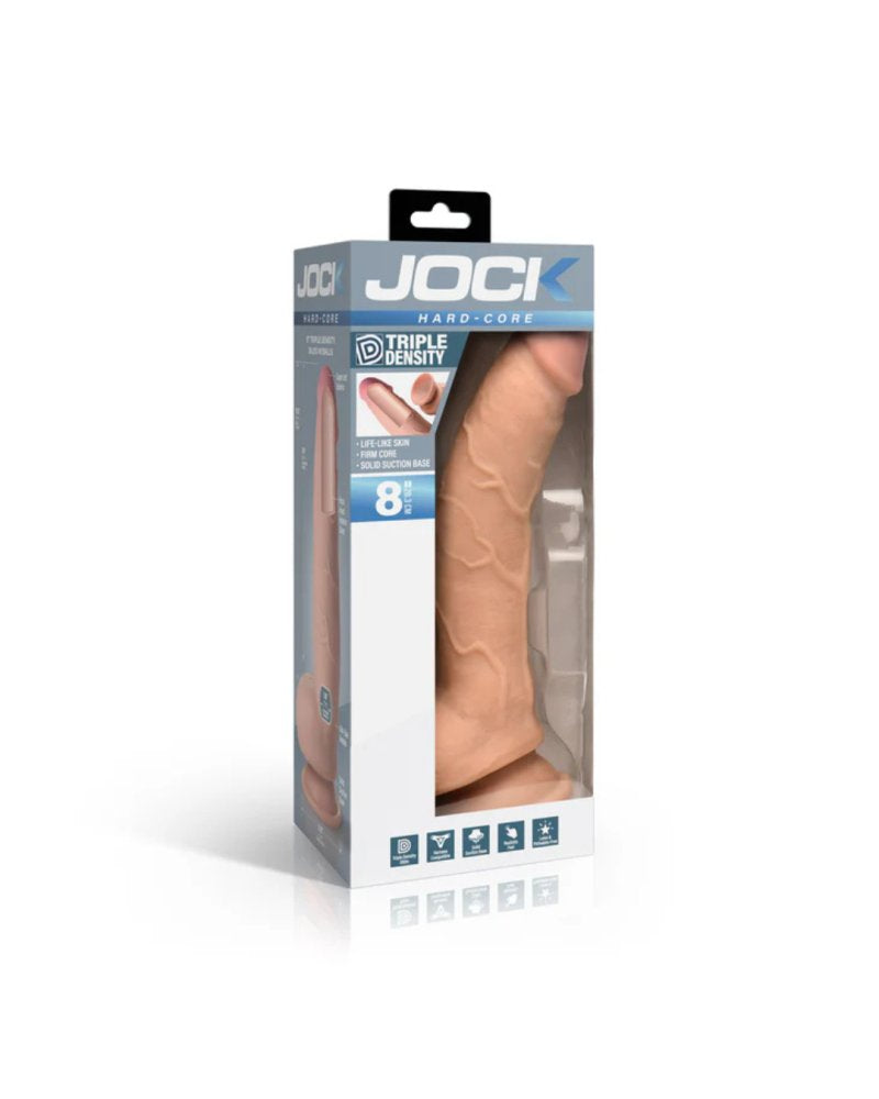 JOCK Hard-Core 8" Triple Density Dildo with Balls